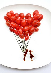 Как рисовать едой